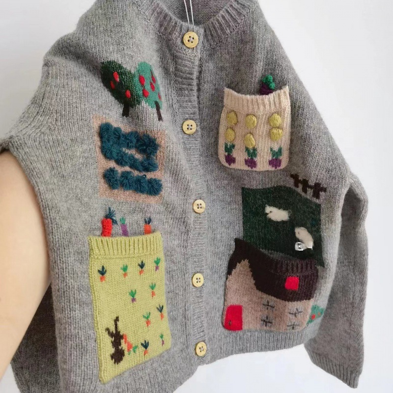 Cashmere base body-friendly demi-season children's cardigan for men…