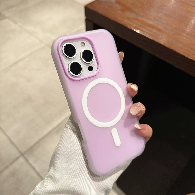 Чехол для телефона (Apple) совместим с iPhone 11–17, MagSafe 2 в 1, мягкая защитная накладка