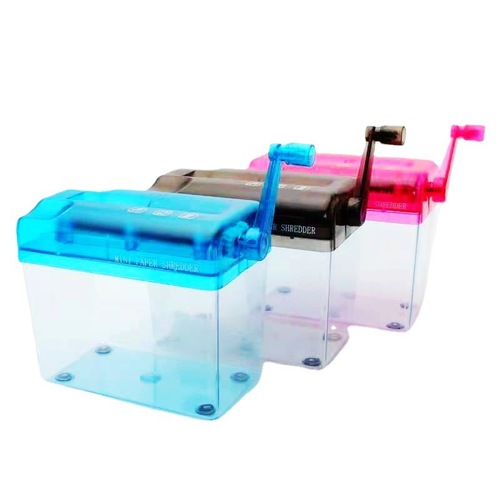 Cross-border hot-selling office home A6 mini manual shredder desktop hand-cranked document shredder directly supplied from the manufacturer