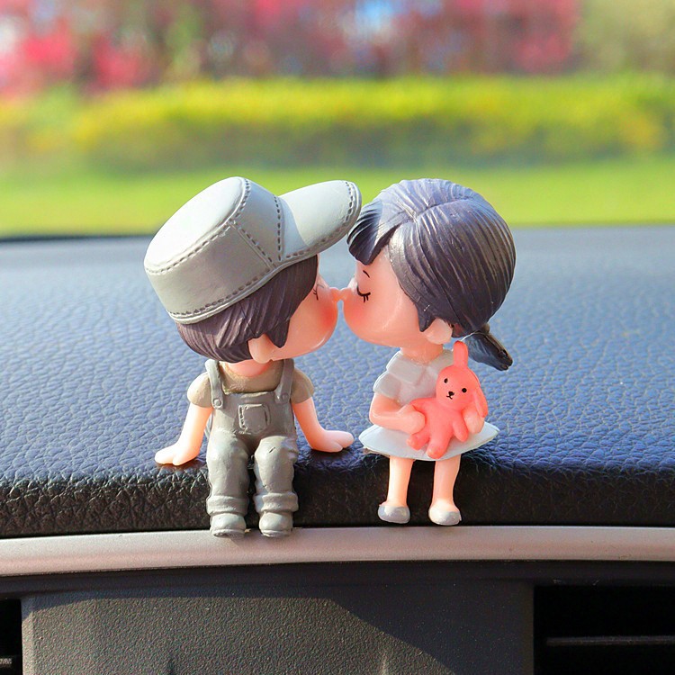 Celebridades de Internet, el mismo estilo, decoración de pareja de coche, joyería interior, decoración de consola central, espejo retrovisor de coche, decoración de pastel de pareja