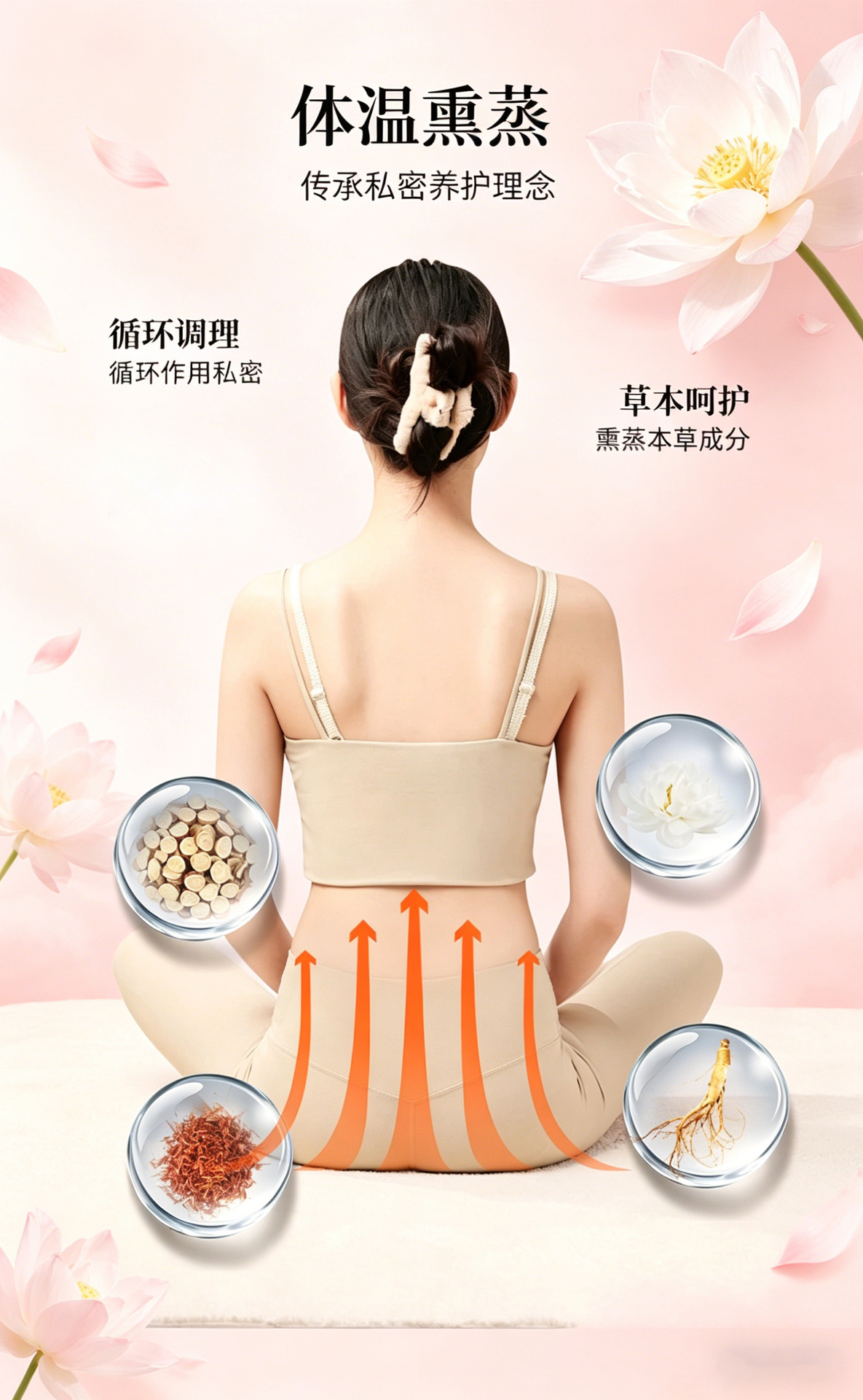 Herbal Snow Lotus Wellness Patch Women's Care Pad External Use 4 Piece Pack key features