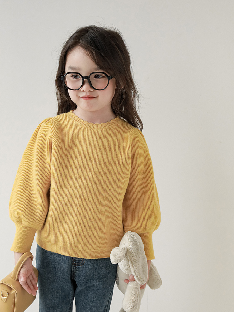 Camiseta de Moda para Niñas Qiuduo, Primavera y Otoño 2025, Nuevo Suéter Infantil de Estilo Coreano, Top Sencillo para Bebés