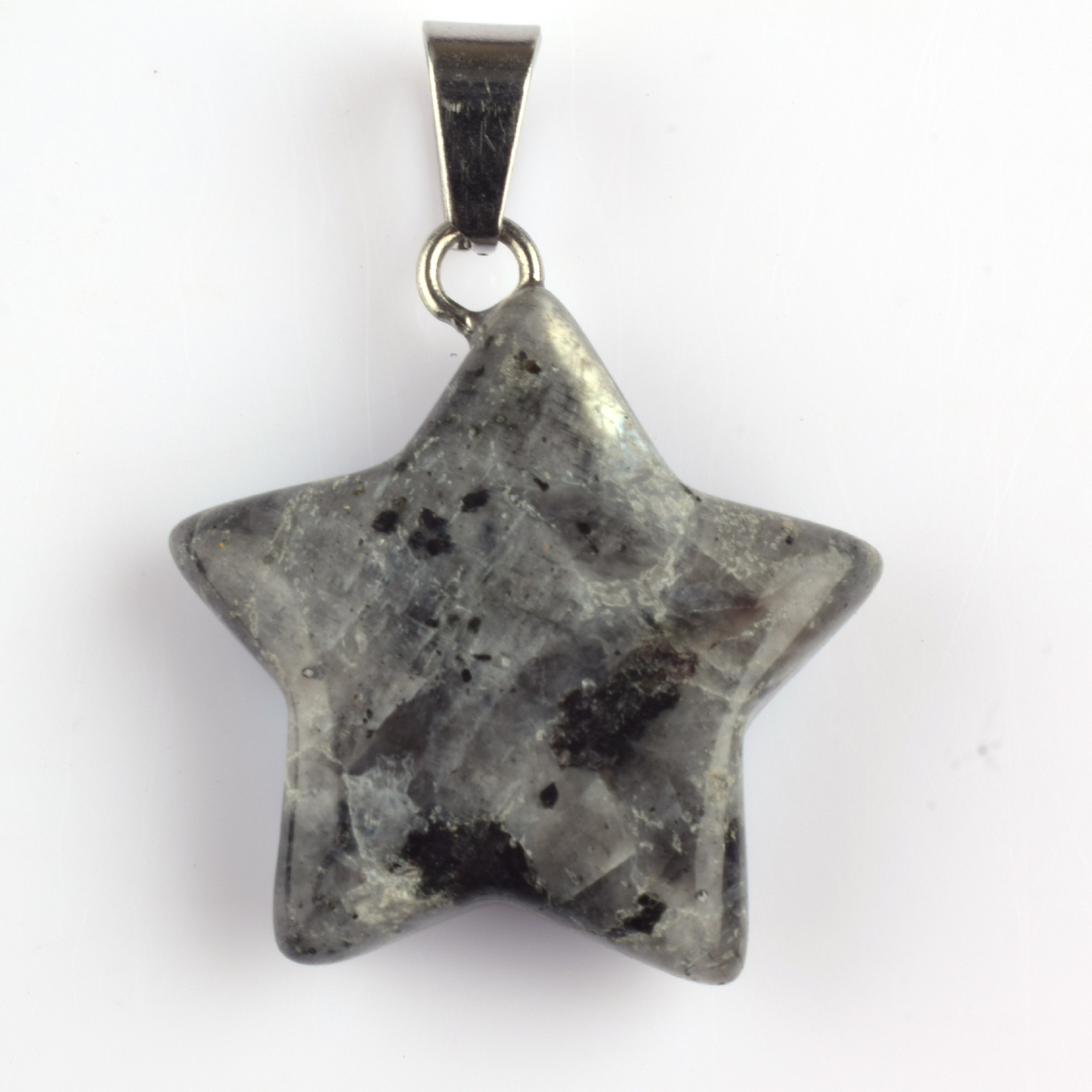 Colgante de piedra de estrella de color natural colgante de amatista de estrella de color pentagramas colgante de estrella de cielo colgante DIY joyas artículos