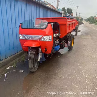 32马力柴油农用三轮车 矿用自卸三棚子 农用后翻斗工程自卸三轮