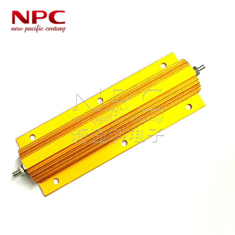 大体积黄金铝壳电阻RX24-100W20RJ 体积：29x52x100mm大功率