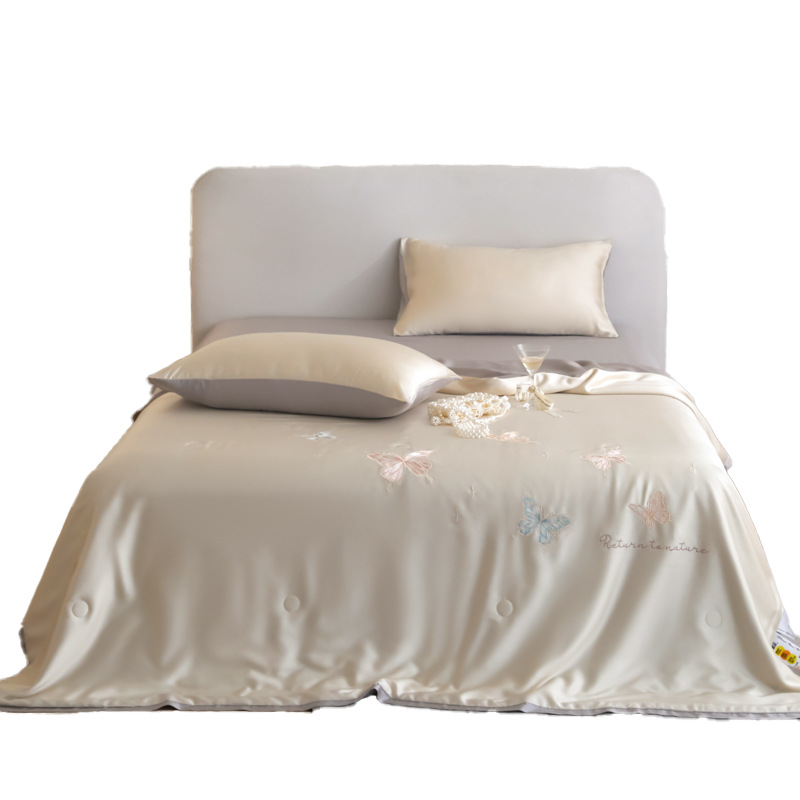 Verano Lessel Tensit edredón de verano de cuatro piezas 2025 nuevo estilo de lujo ligero ropa de cama de alta calidad edredón fresco de verano