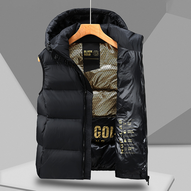 Tommy Hilfiger Cute Duck down Vest Unisex Winter New Couple's Sleeveless Jacket Warm Thick Men's Vest