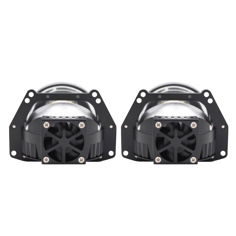 New Model Laser Headlight G10 with Three Direct-Emitting Lenses, Dual Light Cups, Laser Lens Spotlight, Integrated High and Low Beam, Retrofit Modification