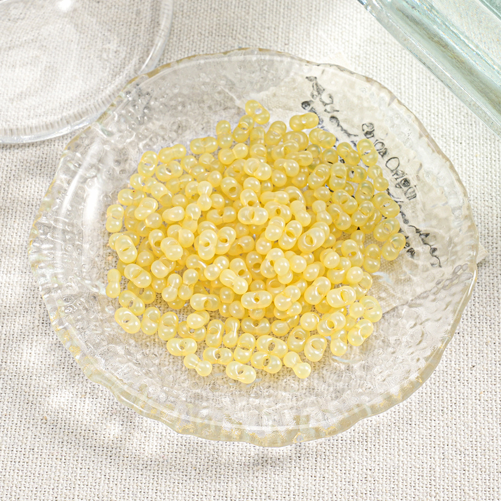 【400 piezas 2 botellas】Cuentas Xiaozi, cuentas sueltas, cuentas para pulseras, material para cuentas, cuentas espaciadoras de 3 mm, accesorios para cadena de teléfono DIY