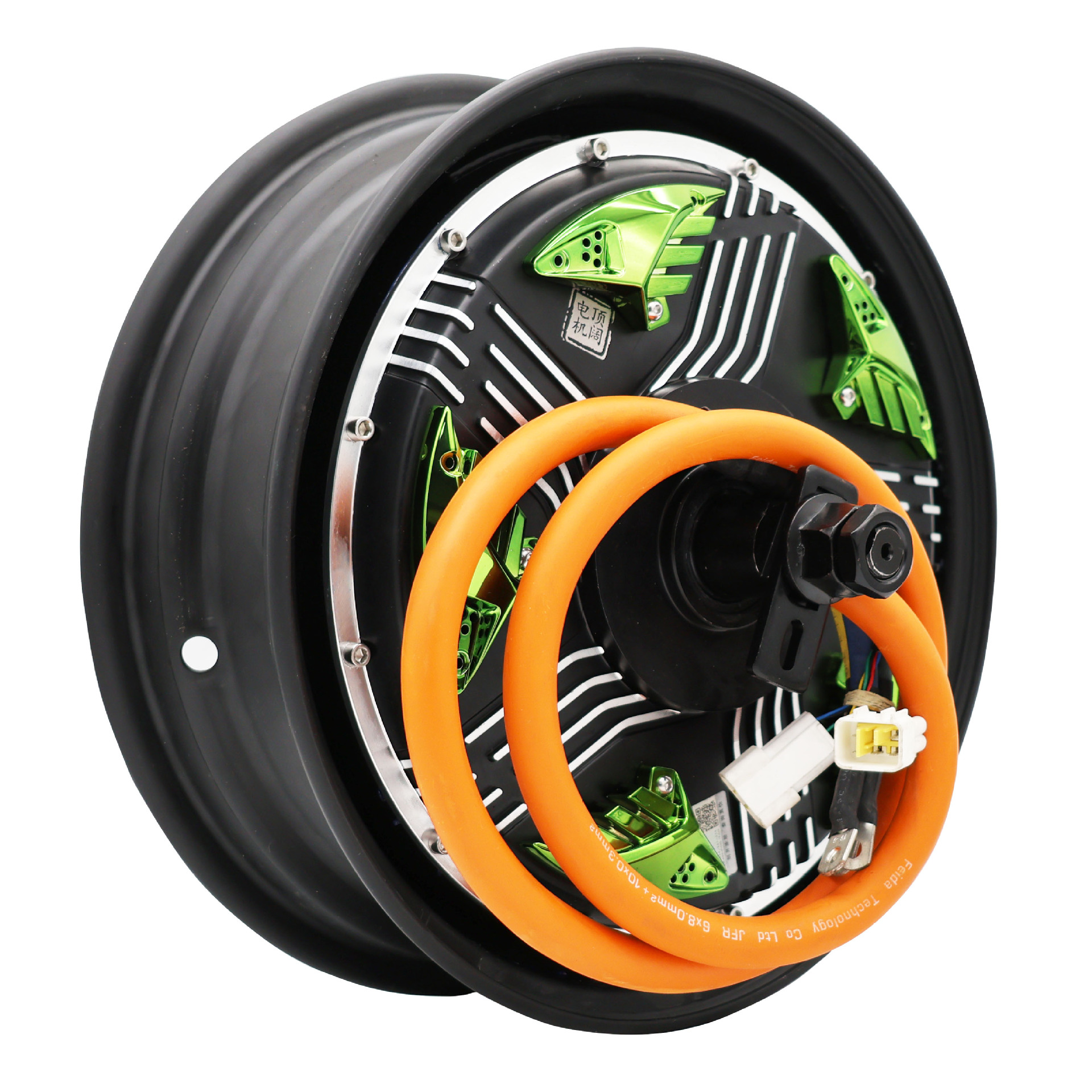 Motor Sin Escobillas de CC para Vehículo Eléctrico 60V 72V 12 Pulgadas 50H 6000W