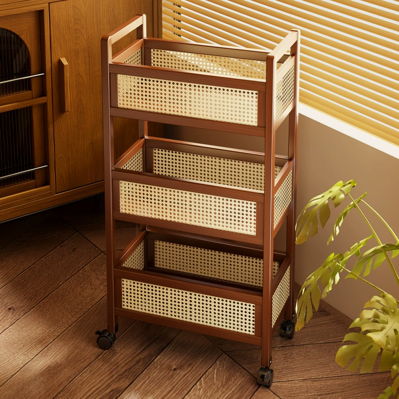 Подержанная тележка для хранения закусок, напольная съемная стойка для хранения мусора на колесиках, стеллаж для хранения игрушек