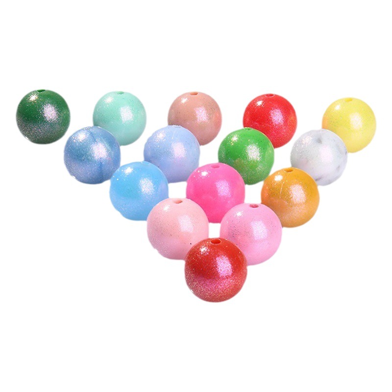 Cross-Border Silicone Beads Round 15mm Round Beads Food Grade Baby Silicone Beads Jewelry Kidsren's Pacifier Chain Accessories Now