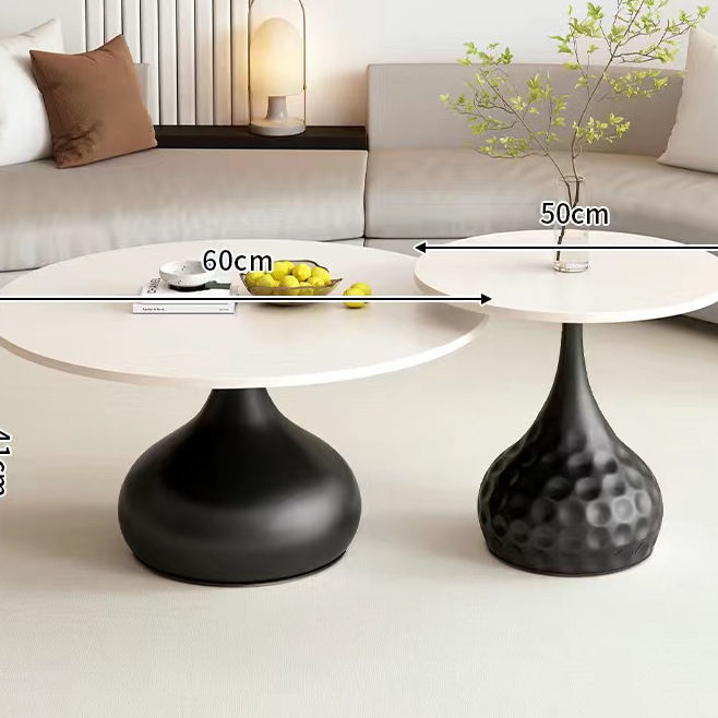 블랙 베이스 - 라이트 럭셔리 화이트 데스크탑 50+60 조합