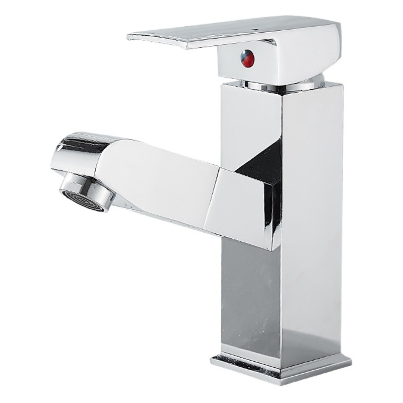 Vida canción pull-out grifo de cobre caliente y fría grifo del hogar lavabo del baño grifo al por mayor