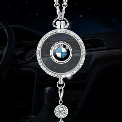 Car Hangings, Aromatherapy Car Accessories, Long-Lasting | Car hanging - bmw-zhou-drill-drip-pendant-with-a-bottle-of-sea-perfume