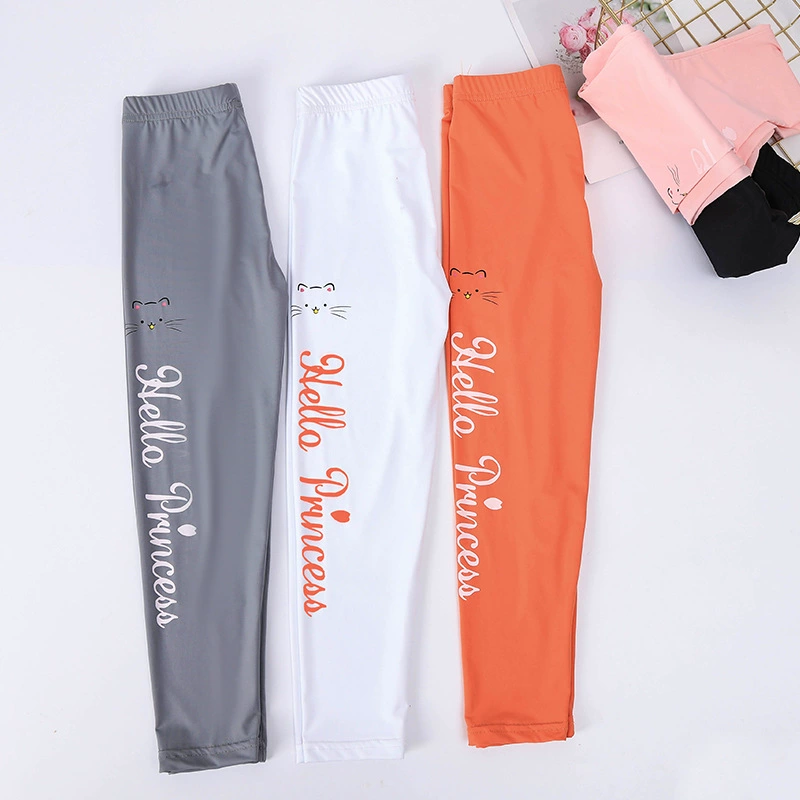 Осенние л leggings, ремень-брекет, детский акула, эластичные дышащие брюки, высокая талия