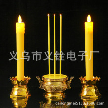 厂家家用上坟供佛长杆蜡candle摇摆仿真led长杆电子泰国蜡烛香炉