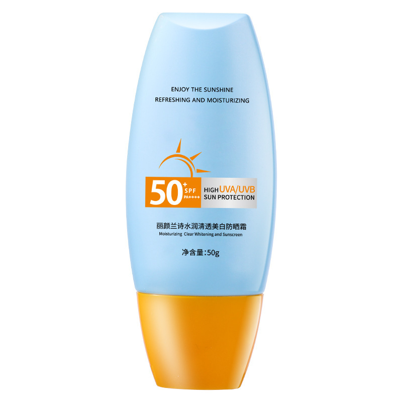 Protector solar blanqueador auténtico impermeable anti-transpiración protector solar UV protector corporal al por mayor un agente de pelo