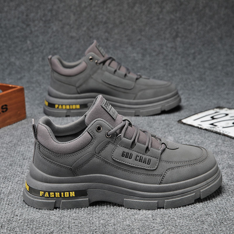 Botas Martin para hombre, zapatos de invierno impermeables, antideslizantes, deportivos, casuales, para el trabajo, de corte bajo, resistentes al desgaste, calzado de protección laboral.