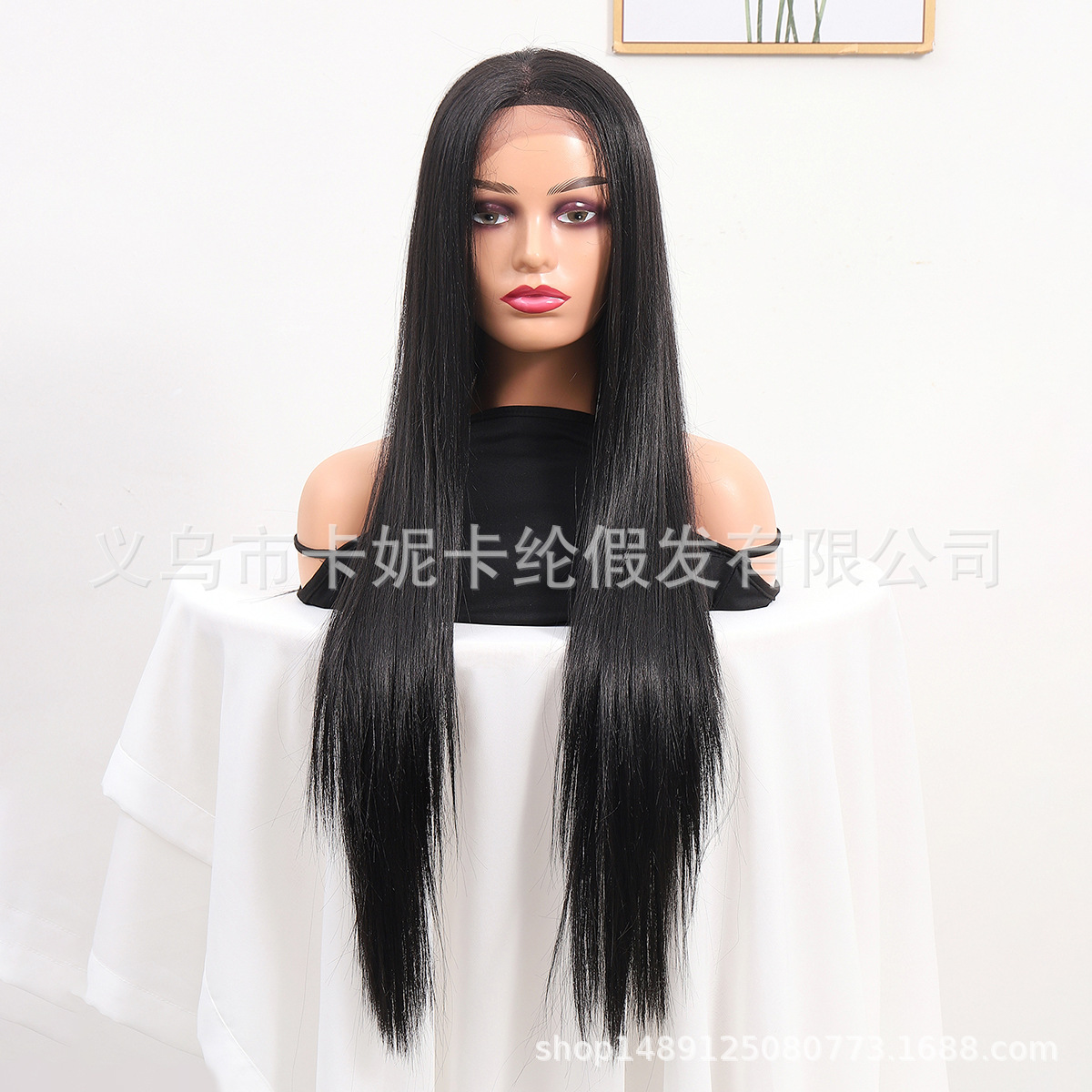 NEWLOOK nuevo estilo europeo y americano transfronterizo pelucas negras de cabello humano de encaje real.