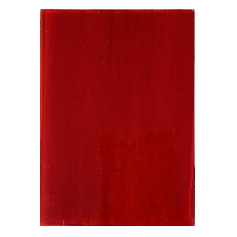 Red transparent flat Tiffany art decorative glass hot melt colored glass COE96 [C9-1]]