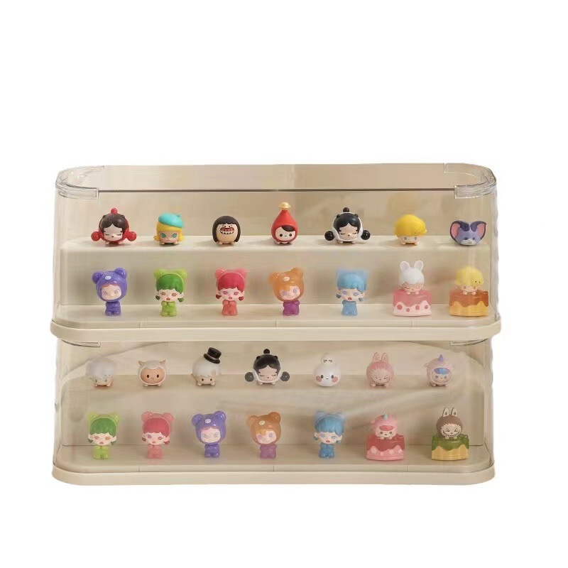 ブラインドボックス収納展示棚バブルマットアクリルボックス透明防塵手作りレゴ積み木置物展示棚|undefined