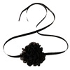 Retro beige choker, accessory, Chanel style, flowered