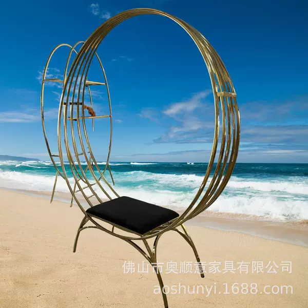 Round arch can be made into sofa wedding decoration background frame foreign wedding props wedding chair