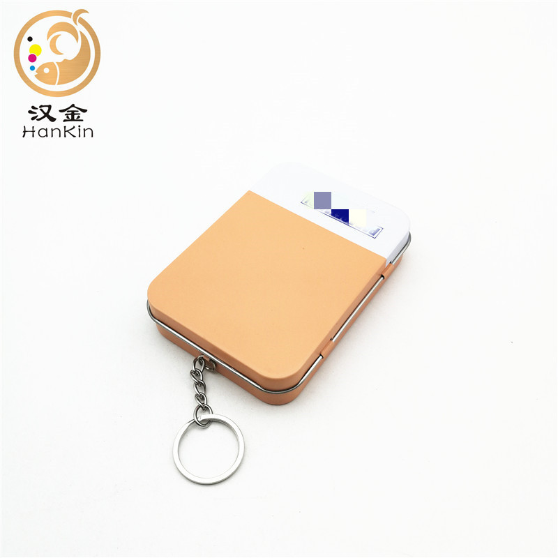 钥匙链医用退烧贴铁盒 足贴小瓶药丸铁盒 拼图卡片铁罐马口铁盒