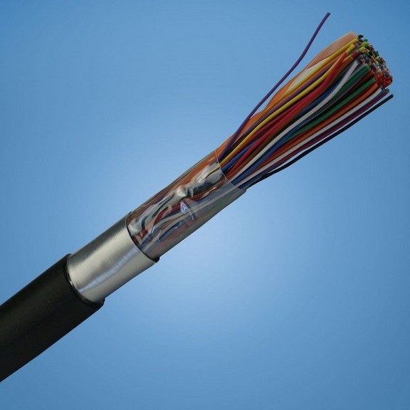 普菲特HYA大对数电话电缆25x2x0.5 阻水防晒室外通信线缆厂家