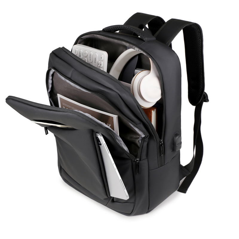 El nuevo tipo transfronterizo de gran capacidad, sensación de alta calidad, múltiples compartimentos, anti-salpicaduras de agua, mochila para computadora estúpida, mochila escolar al por mayor