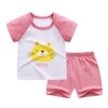 Children's summer sleeves, set, T-shirt for boys, clothing, children's clothing, Korean style