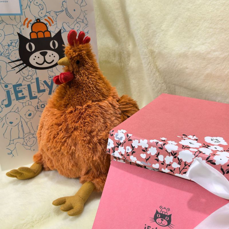 イギリスjellycatセシルひよこ雌鶏クルーニー雄鶏ぬいぐるみぬいぐるみ人形卸売り|undefined