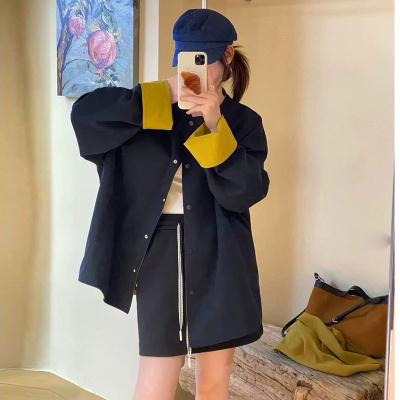 高端欧货慵懒风披肩风衣女2025年秋季新款显瘦百搭休闲中长款外套|undefined