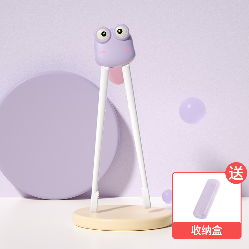 학습 젓가락 + 상자 라이트 퍼플