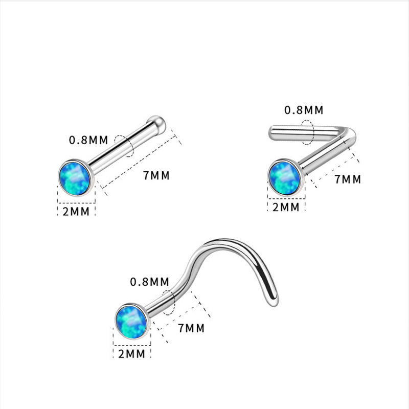 Labret piercing jewelry detail image
