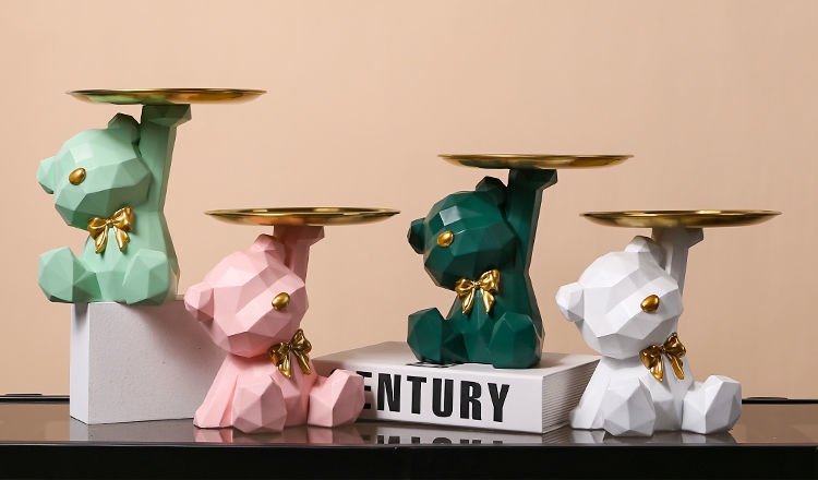 Nordic Bear Key Storage Tray 1