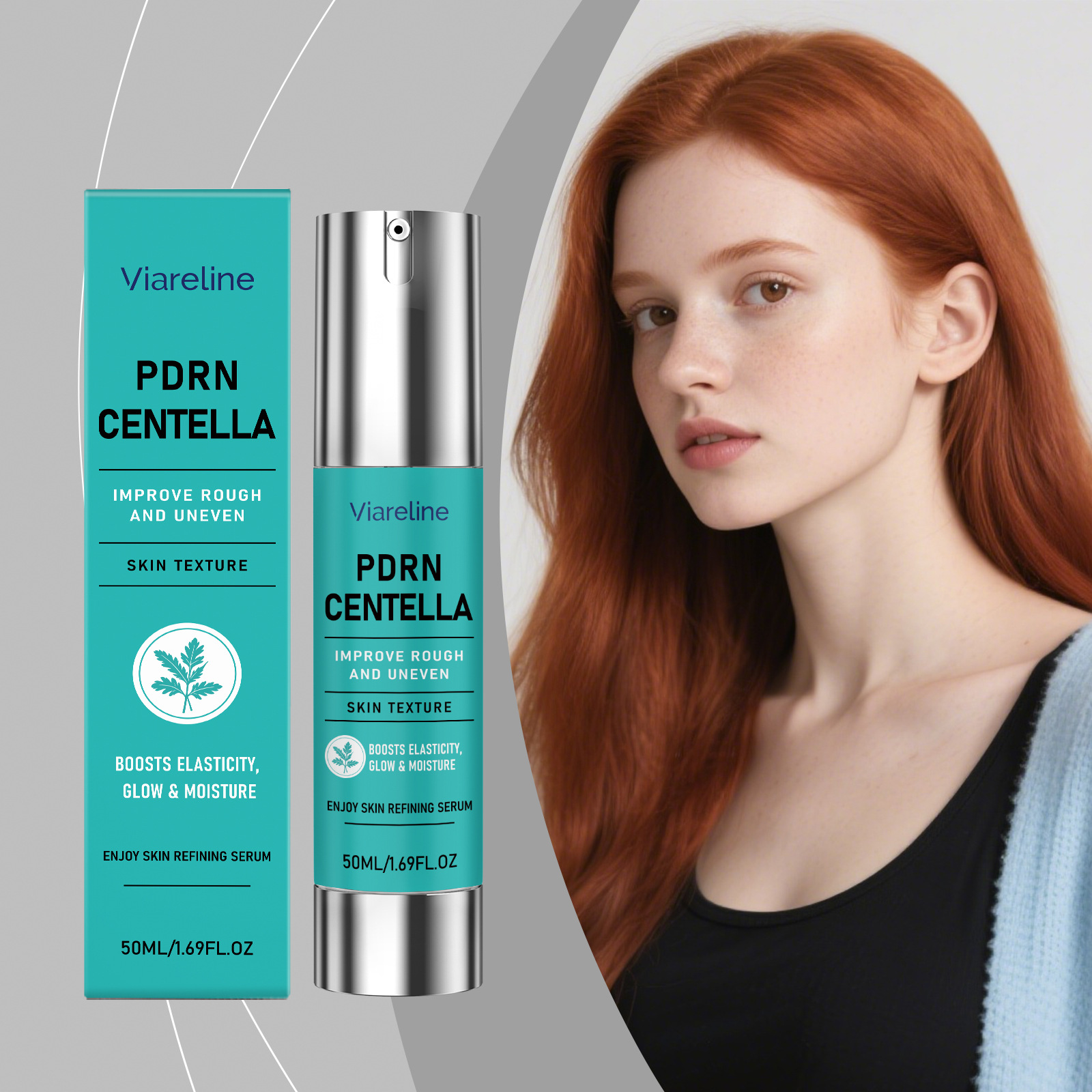 VIARELINE积雪草保湿精华 日常补水保湿面部肌肤水润清爽面部精华