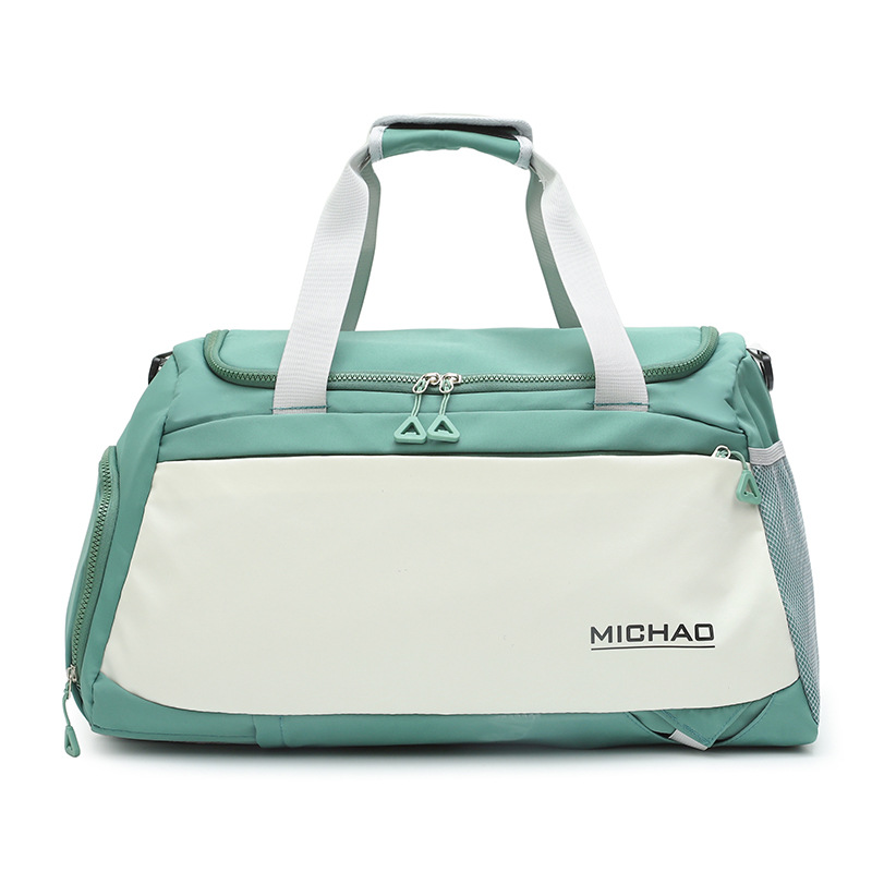 Bolsa de viaje de gran capacidad de tela Oxford, bolsa de separación de ropa seca y húmeda para el gimnasio, set de viaje, equipaje con ruedas, mochila