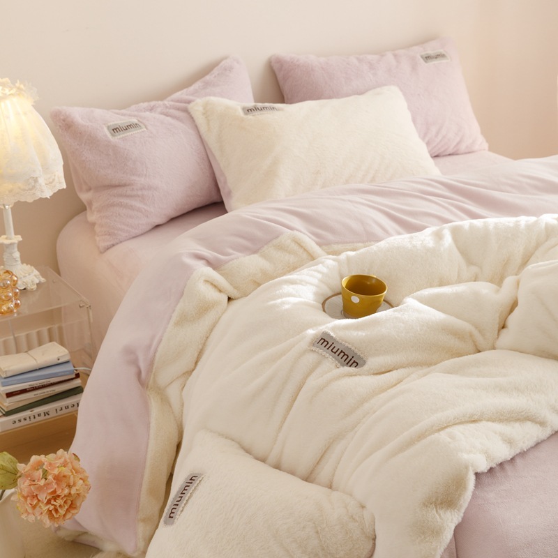 Mm vitality rabbit velvet-white purple