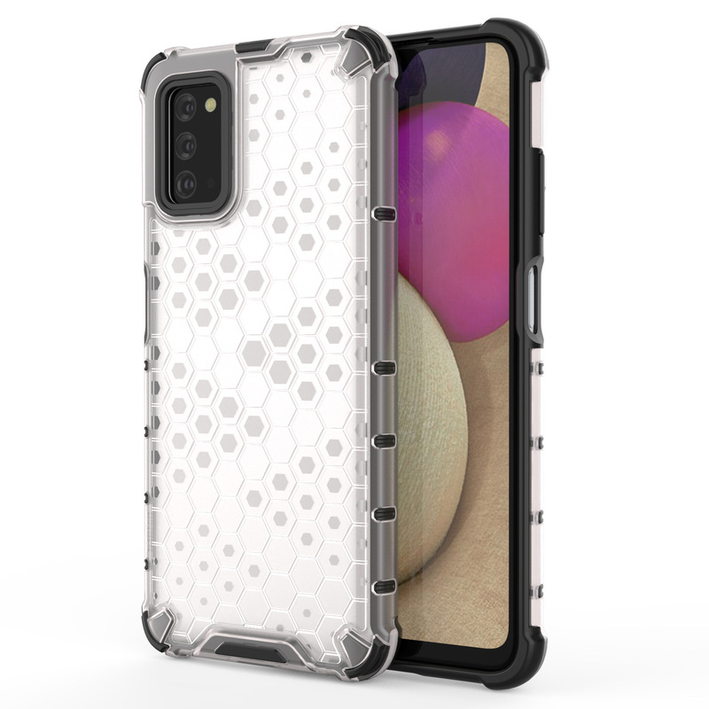 For Samsung Galaxy A56 Honeycomb Transparent Phone Case A26 Four Corner Airbag Anti-fall 2-in -1 Protective Cover
