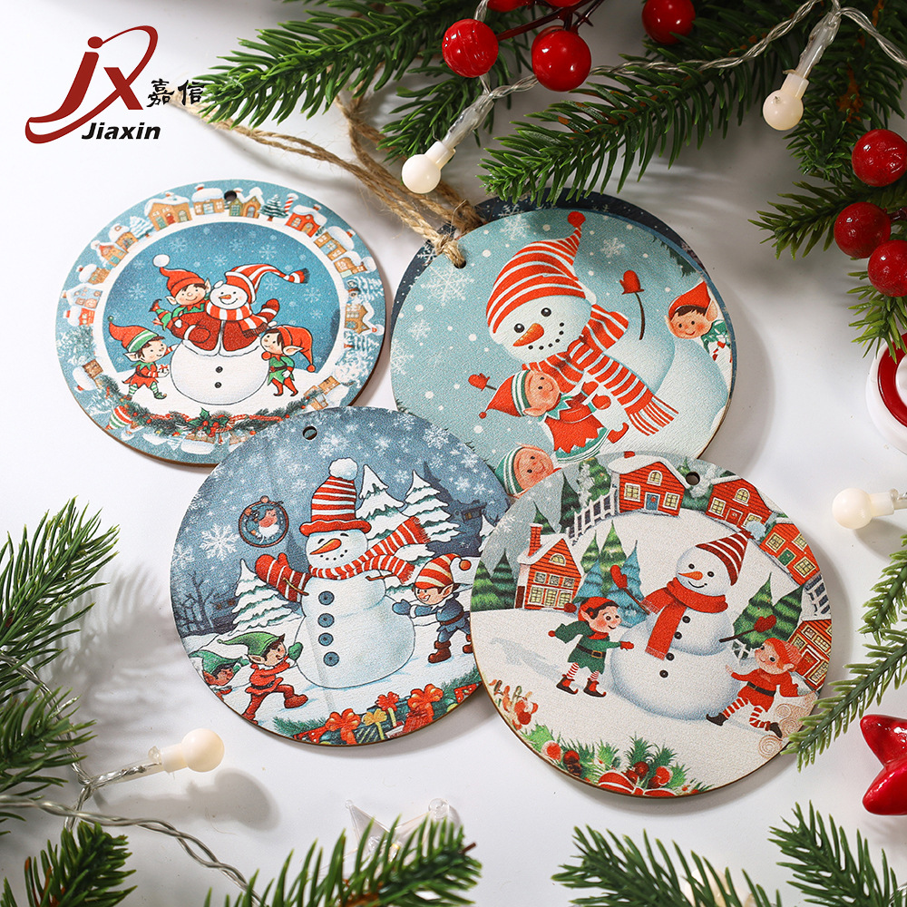 Cross-border new product winter Christmas decoration wooden crafts…