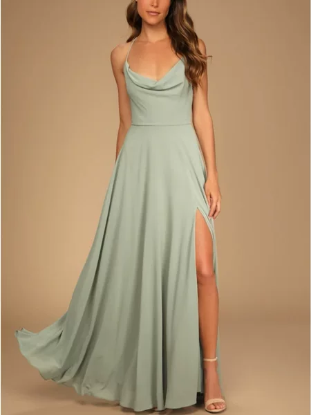 In the summer of 2024, the United States and Europe Amazon cross-border foreign trade hanging neck backless strap dress slim light luxury sexy dress