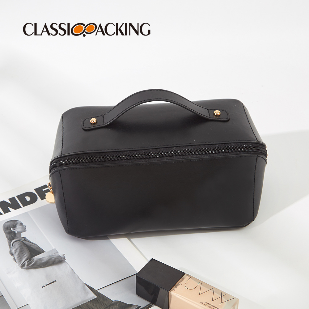 Fábrica al por mayor Gran capacidad bolsa de cosméticos Luz de lujo portátil de alto sentido viaje de negocios bolsa de lavado bolsa de almacenamiento multifuncional