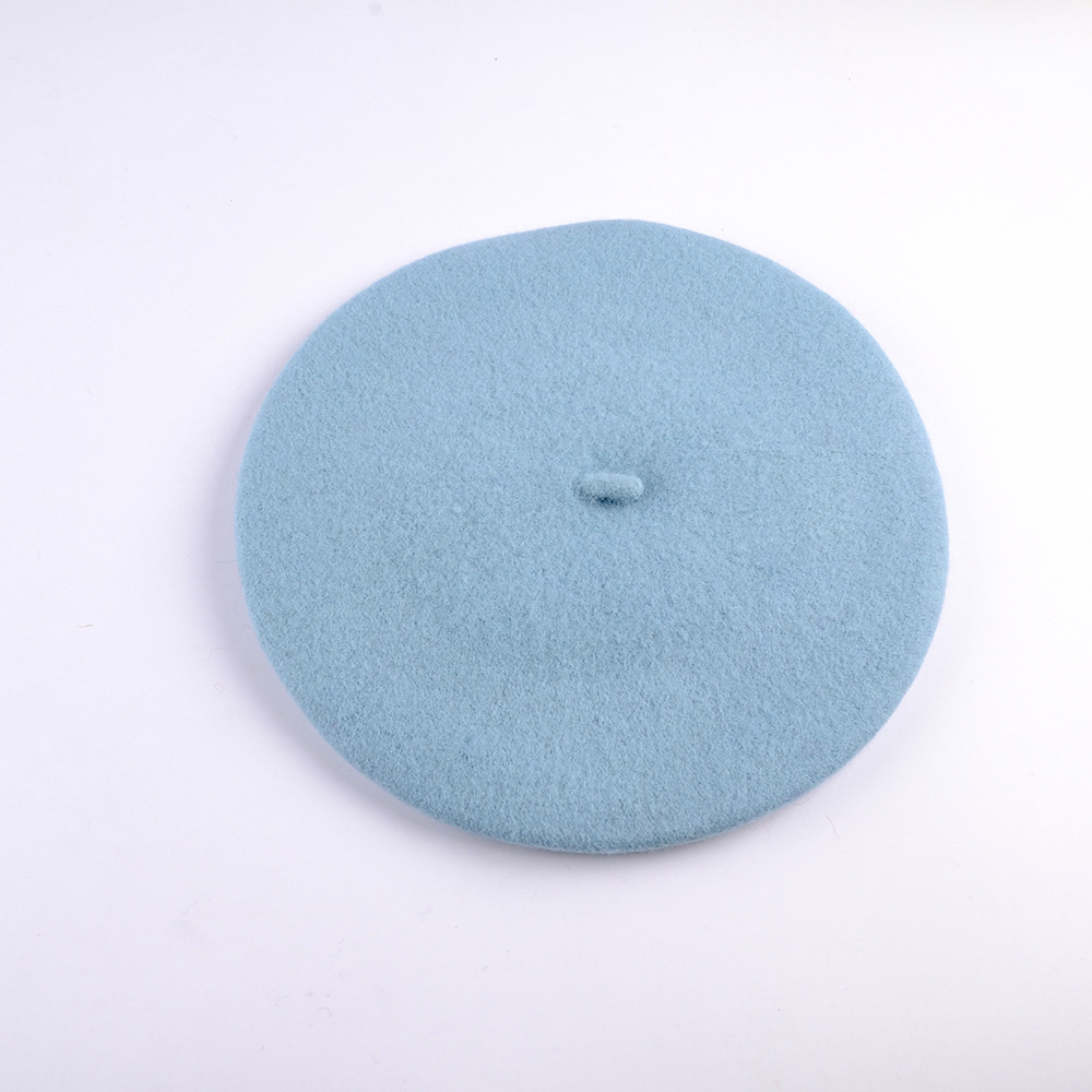 Unisex Wool beret Autumn-winter vintage woolen painter's hat Winter hat Lady's bud hat_voghion.com