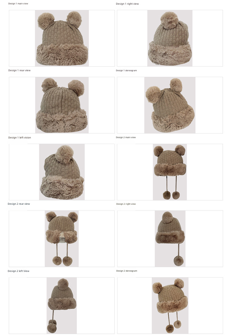 Dames wintermuts met pompon warme gebreide muts voor de herfst_voghion.com