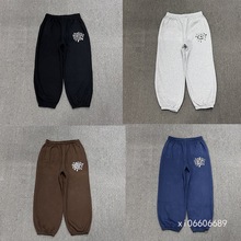 ADWYSD alwaydowhatyoushoulddo太阳卷加绒美式潮牌宽松束 脚卫裤