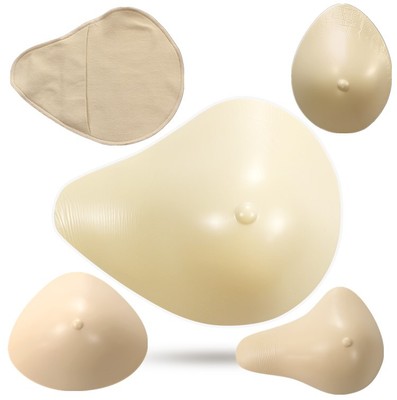 批发发轻质硅胶义乳凹底透气胸垫加厚乳腺术后假胸乳房内衣女游泳
