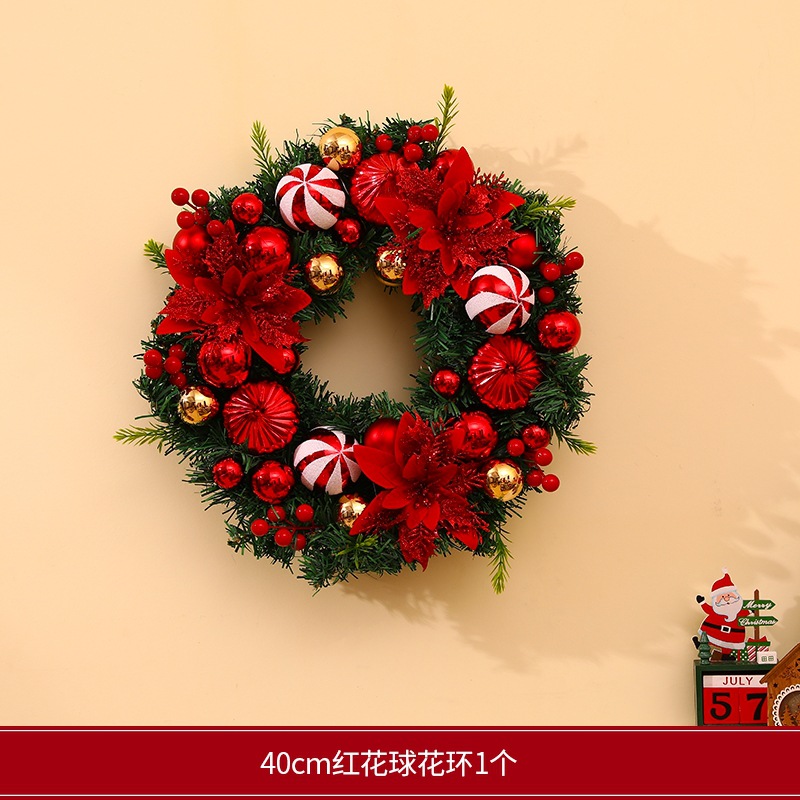 Decoraciones navideñas transfronterizas creativas guirnaldas navideñas puertas colgantes de caña ventanas atmósfera diseño de colgantes navideños