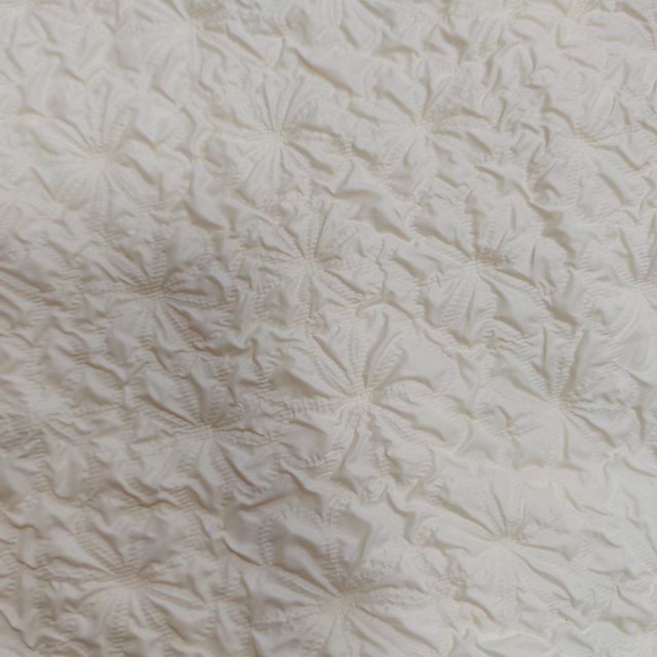 380T 尼丝纺 羽绒棉服手提包 超薄 花纹起皱 复合针织 平板布面料